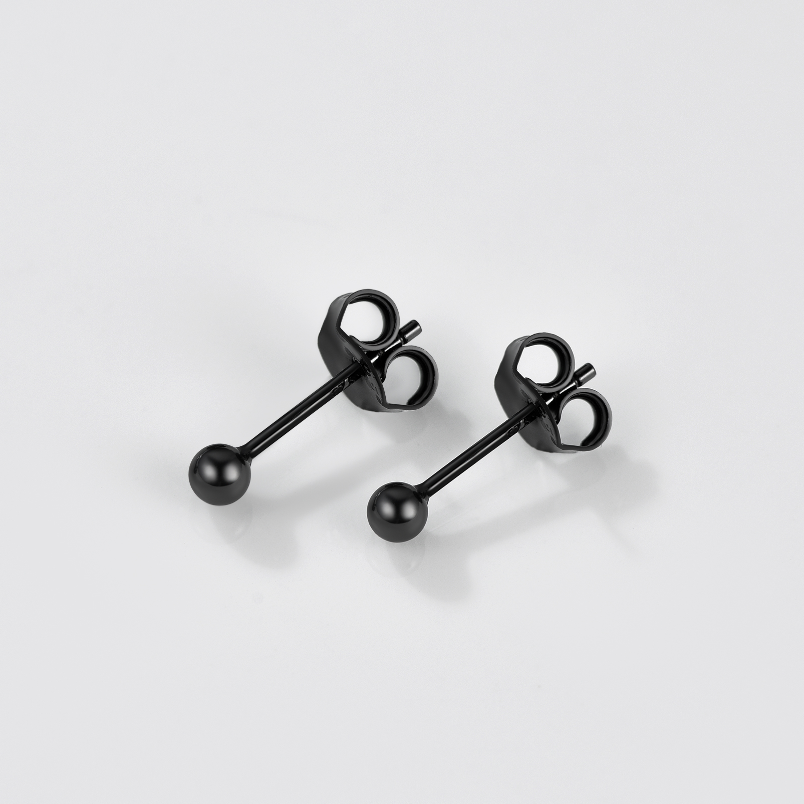 Sterling Silver Ball Stud Earrings Post/Second Hole/Cartilage Earrings detail