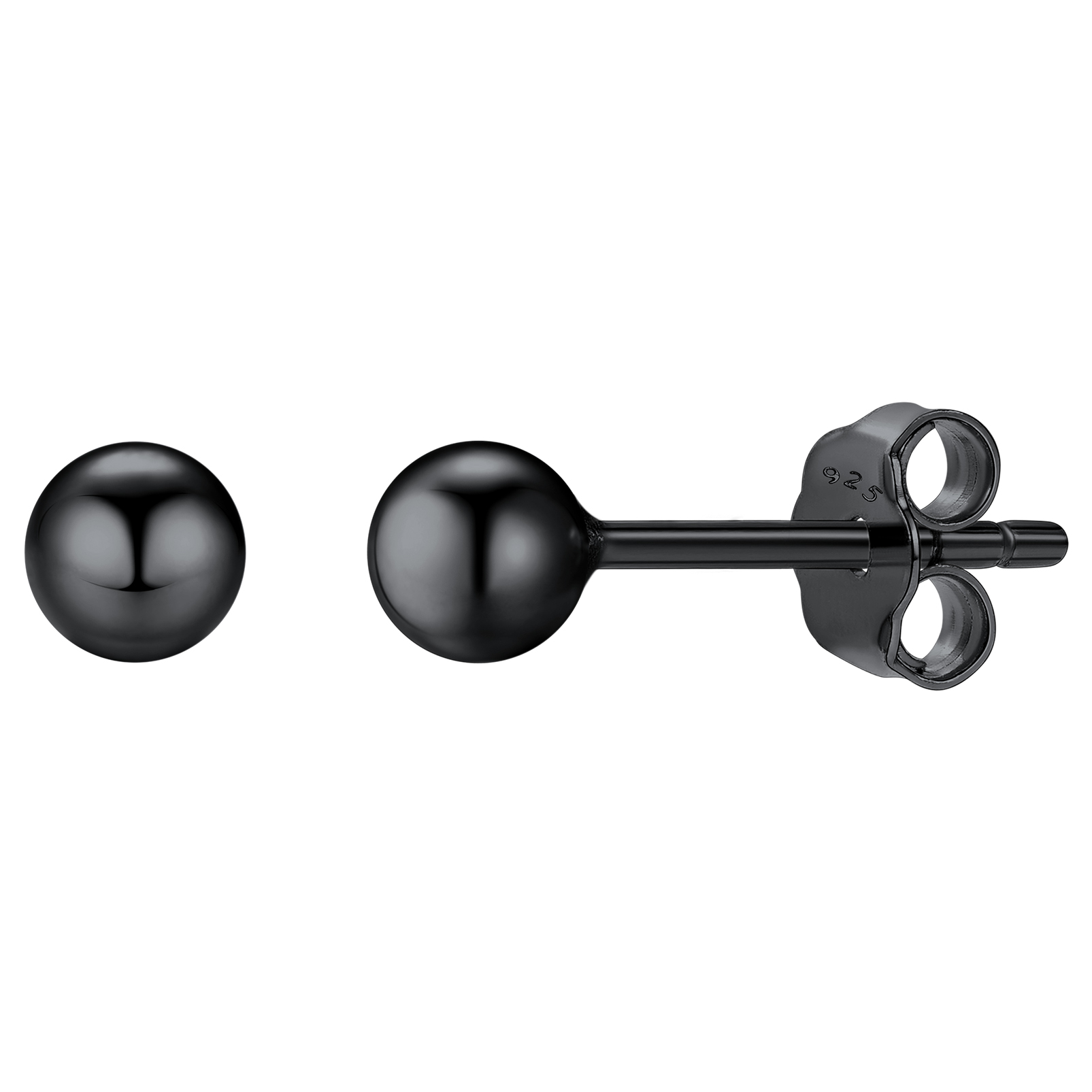 Sterling Silver Ball Stud Earrings Post/Second Hole/Cartilage Earrings