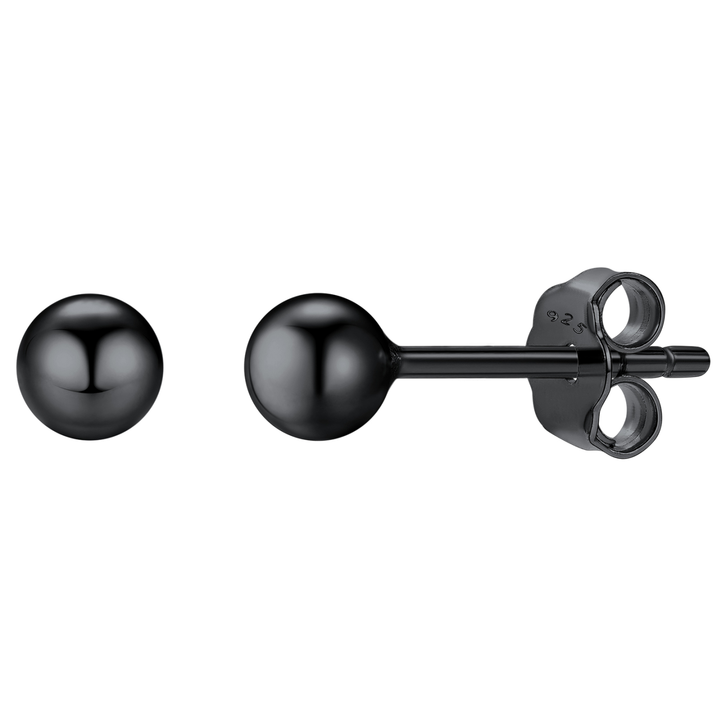 Sterling Silver Ball Stud Earrings Post/Second Hole/Cartilage Earrings