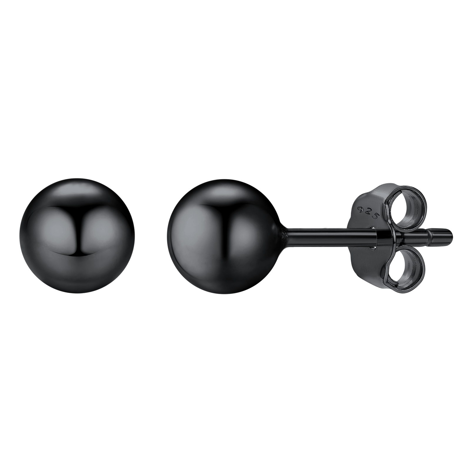 Sterling Silver Ball Stud Earrings Post/Second Hole/Cartilage Earrings