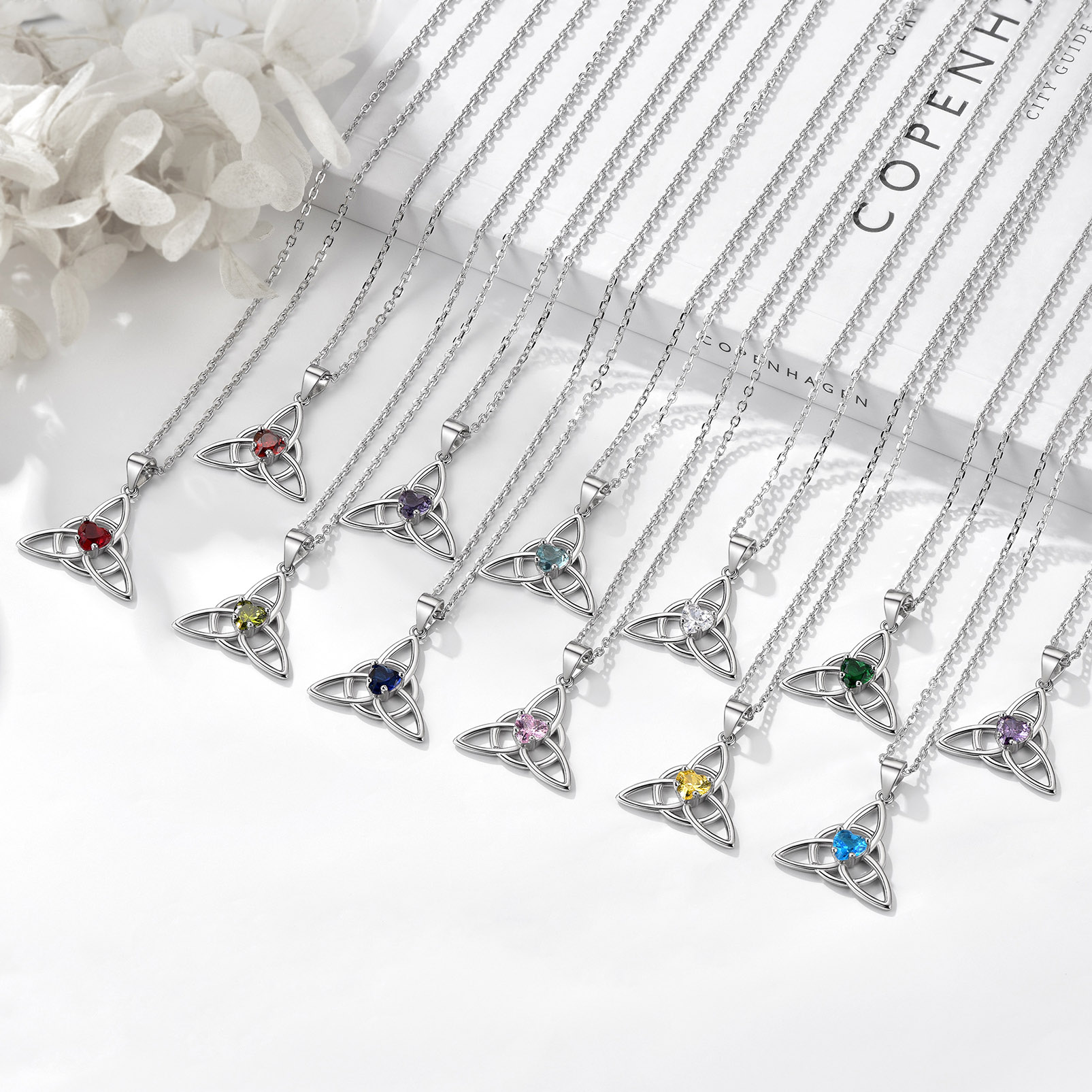 Birthstone Celtic Knot Pendant Necklace for Women occasion