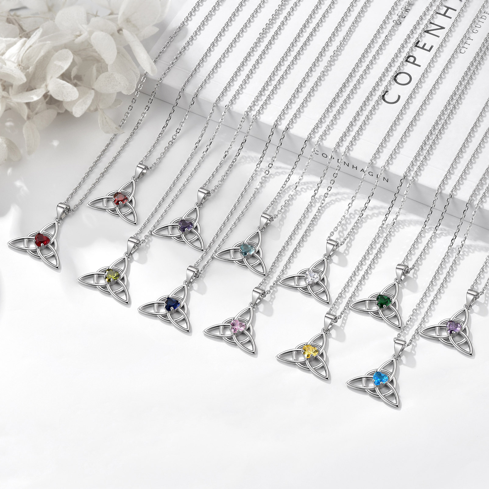 Birthstone Celtic Knot Pendant Necklace for Women occasion