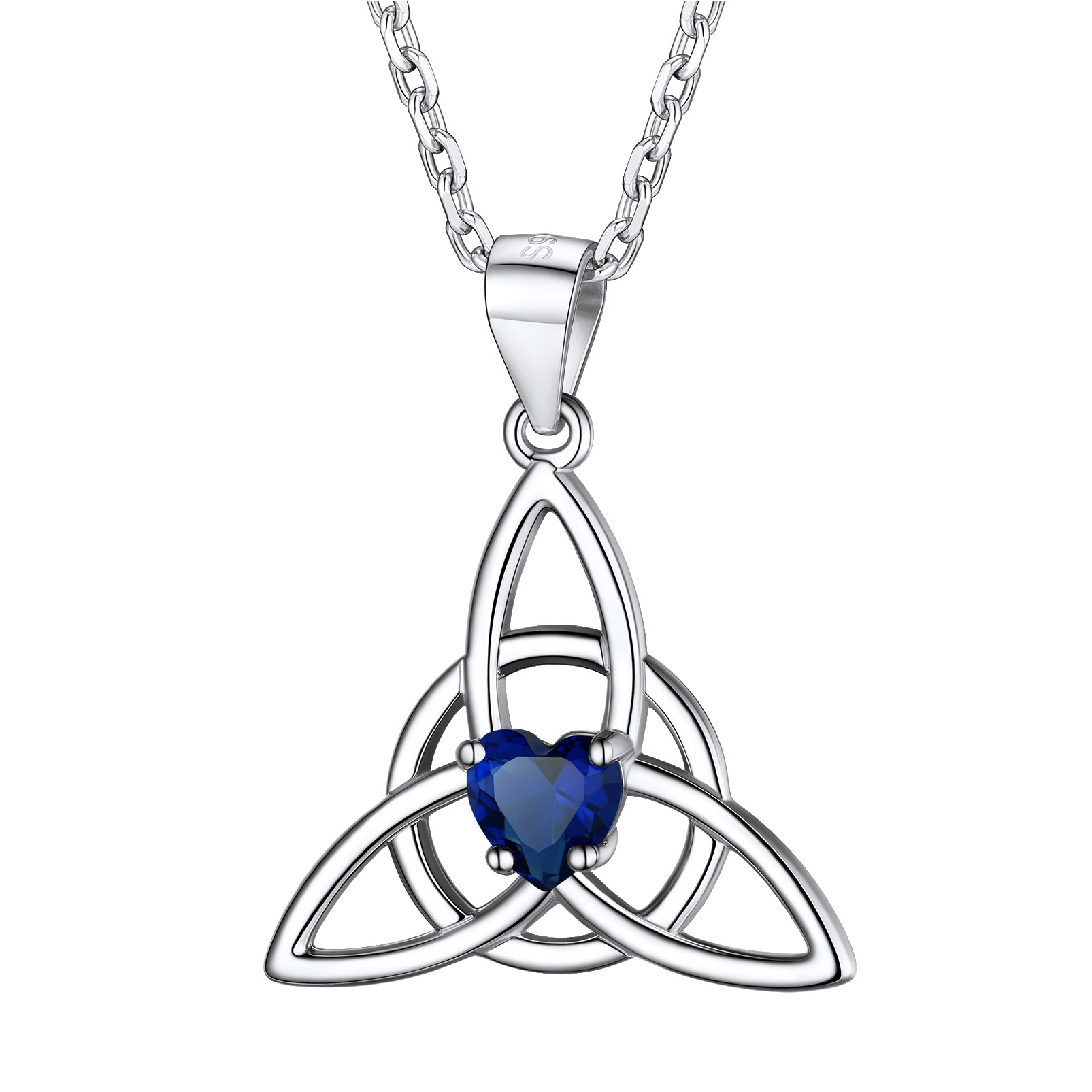 Birthstone Celtic Knot Pendant Necklace for Women SEP