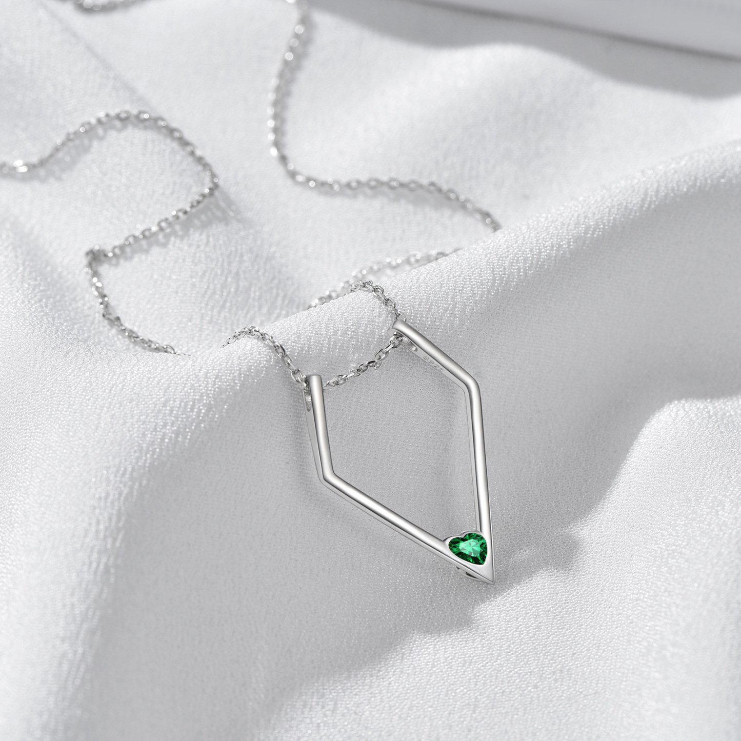 Women Silver Birthstone Pendant Necklace OCCASION 