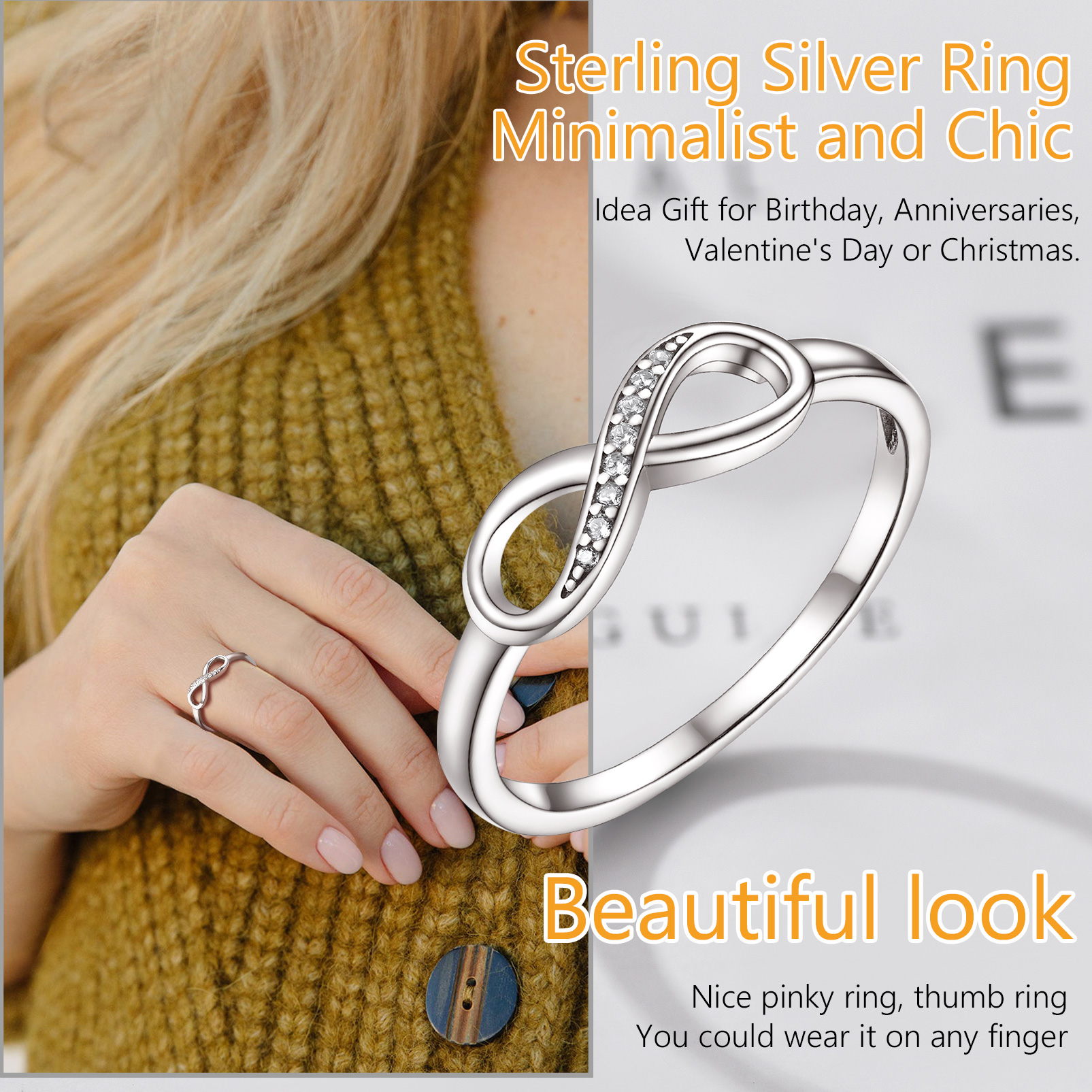 Engraved 925 Sterling Silver Ring 