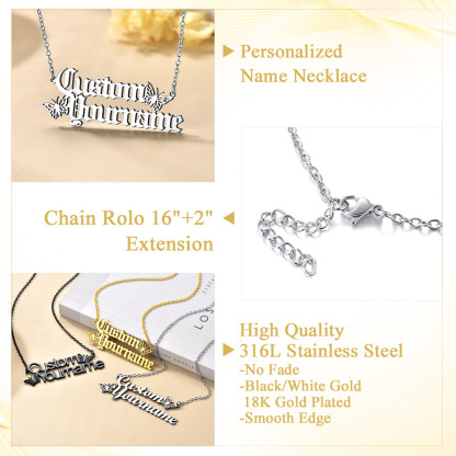 Personalised Name Necklace high quality