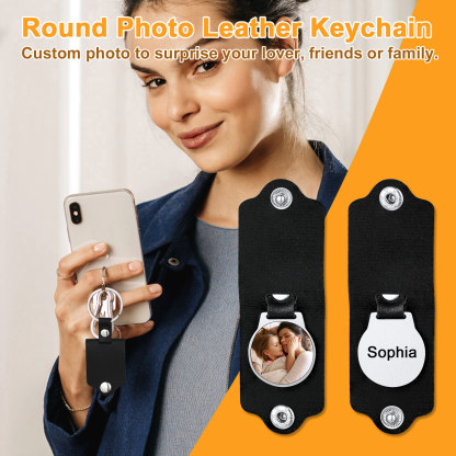 Personalised Pocket Photo Keychain gift 