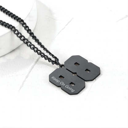 Personalized Baseball 2 Numbers Necklace for Men