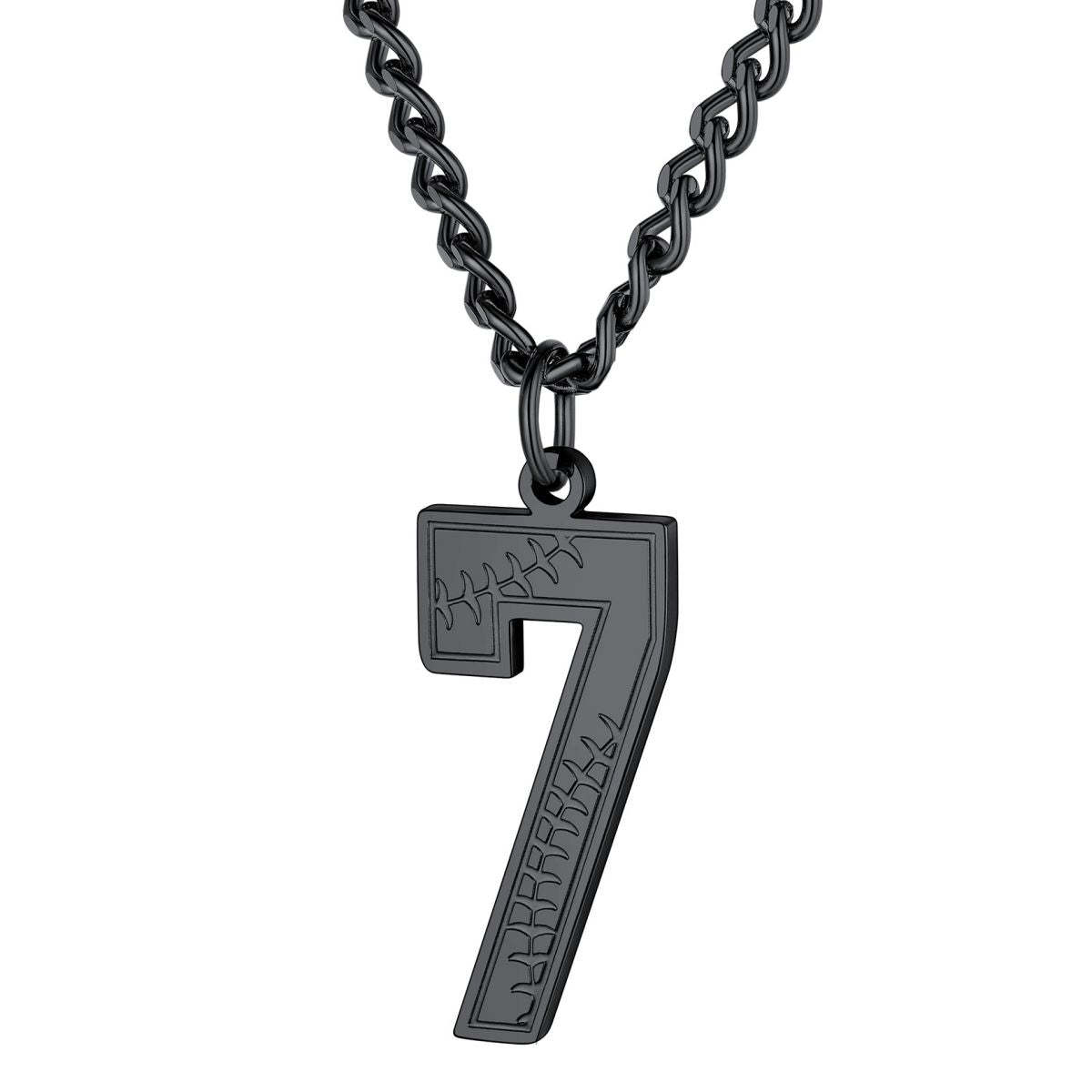 Personalized Baseball Necklace for Men with number
