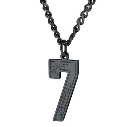 Personalized Baseball Necklace for Men with number
