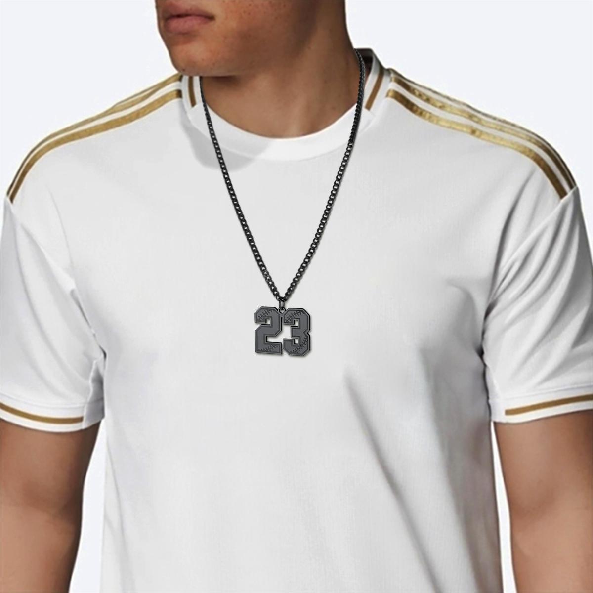 Personalized Number Necklace for Men