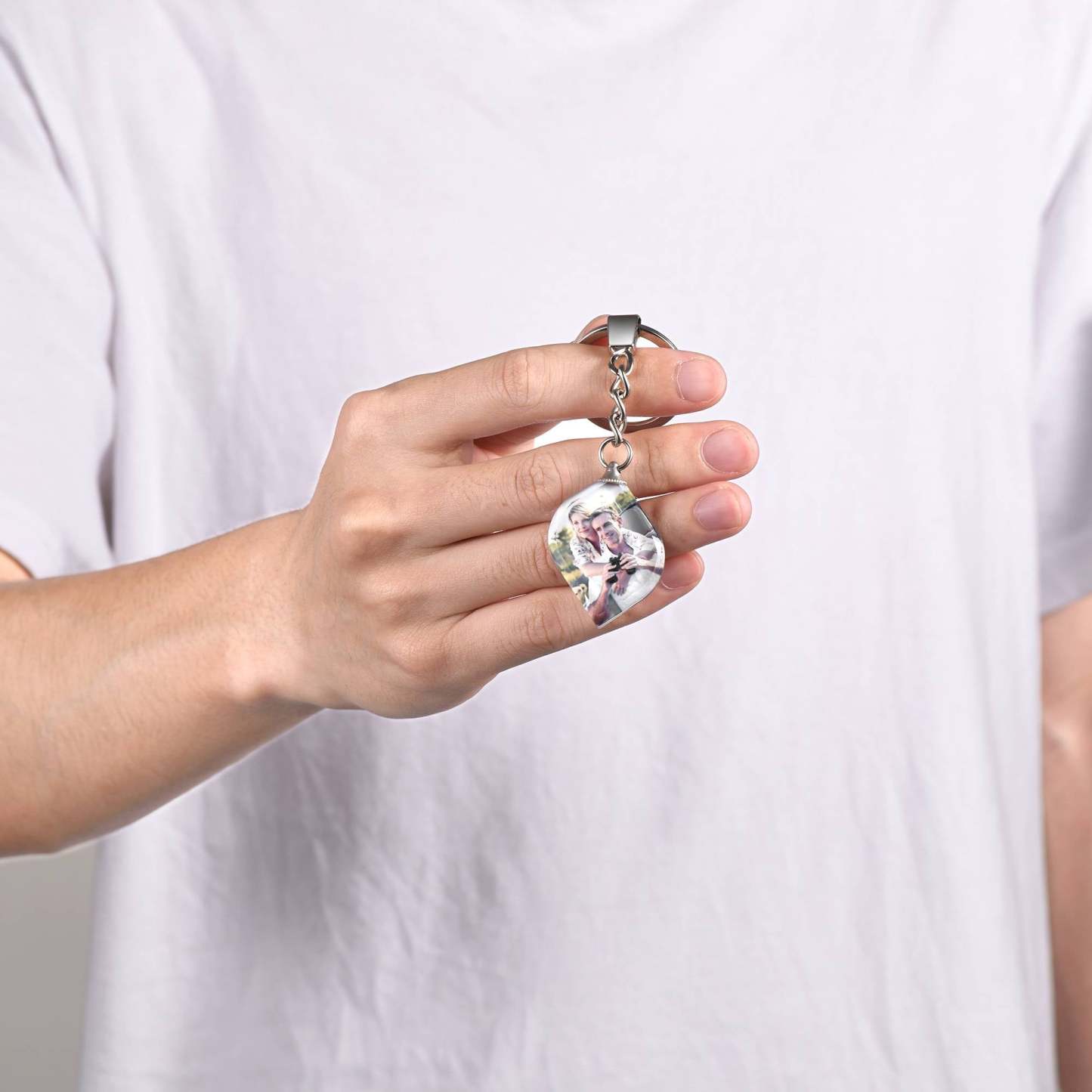 Custom Double Sided Photo Acrylic Personalized Keychain