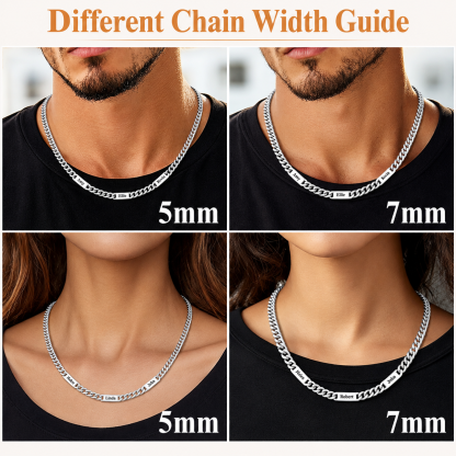 Personalized Cuban Link Chain Jewelry Set