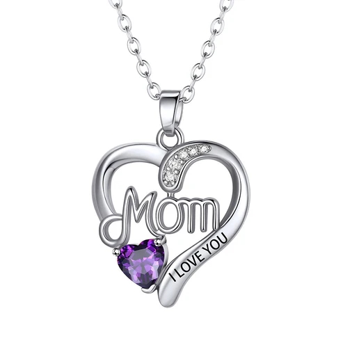 Custom Heart Infinity Engraved Mom Necklace | Mother's Day Gift