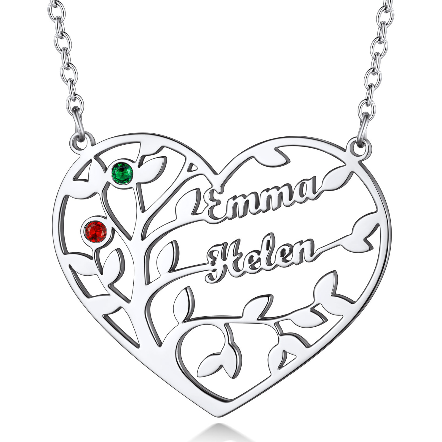 Personalized Family Tree Necklace with Names Gift for Mom Grandma