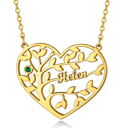 Personalized Family Tree Necklace with Names Gift for Mom Grandma