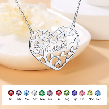 Personalized Family Tree Necklace with Names Gift for Mom Grandma