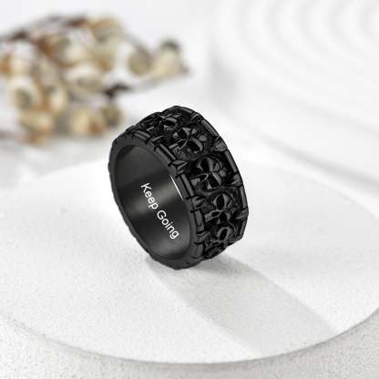 Personalized Gothic Skull Claws Ring for Men Women Black