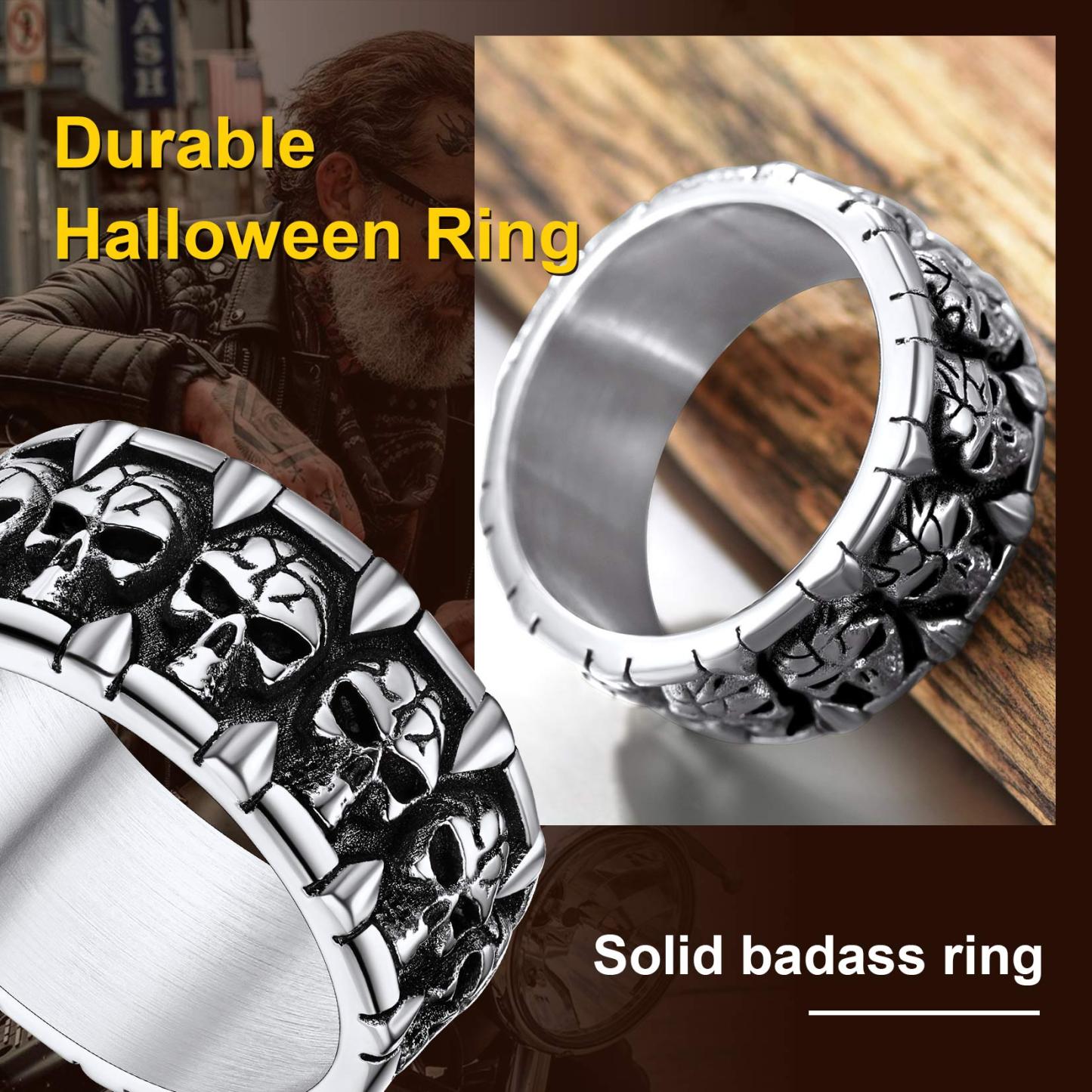 Personalized Gothic Skull Claws Ring for Men Women Anniversary Gift