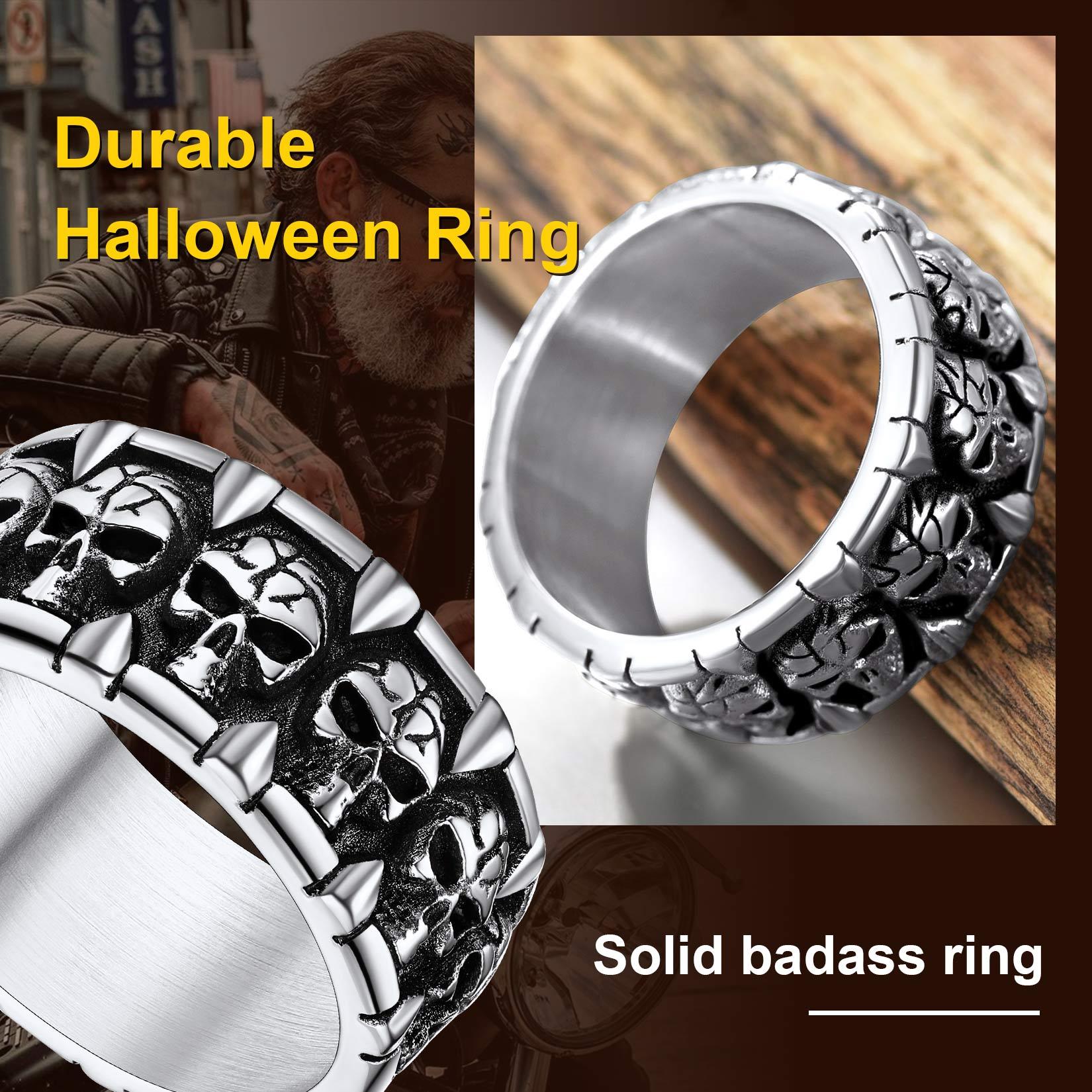 Personalized Gothic Skull Claws Ring for Men Women Anniversary Gift