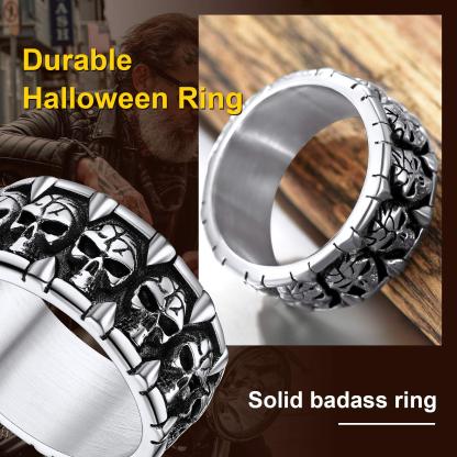 Personalized Gothic Skull Claws Ring for Men Women Anniversary Gift