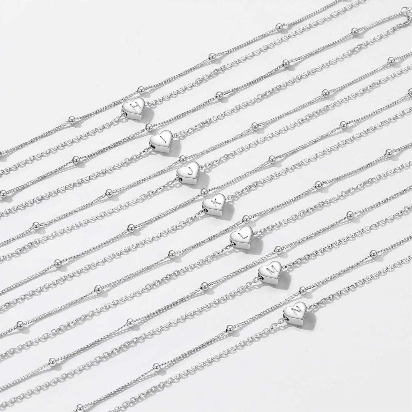 Personalized Heart 26 Initial Anklet collcetion