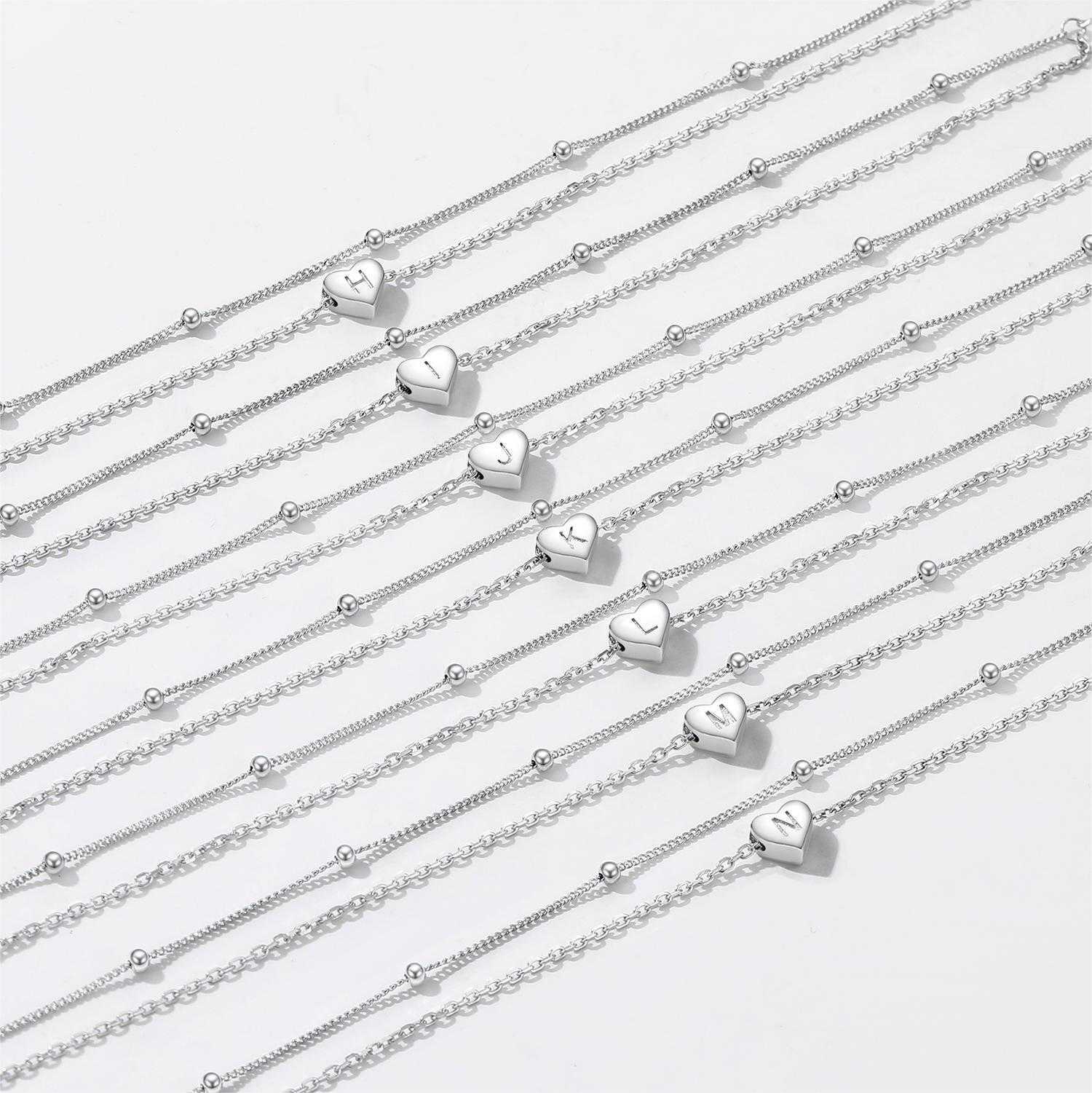 Personalized Heart 26 Initial Anklet collcetion