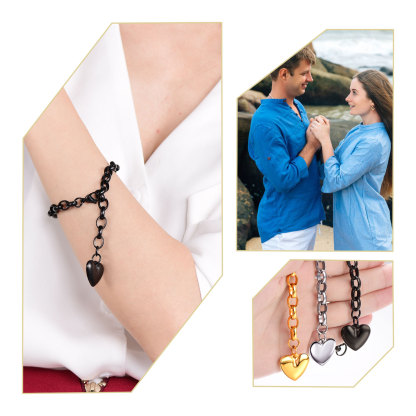 Personalized Heart Bracelet for women