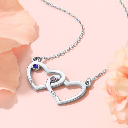 Personalized Heart Necklace for mothers day