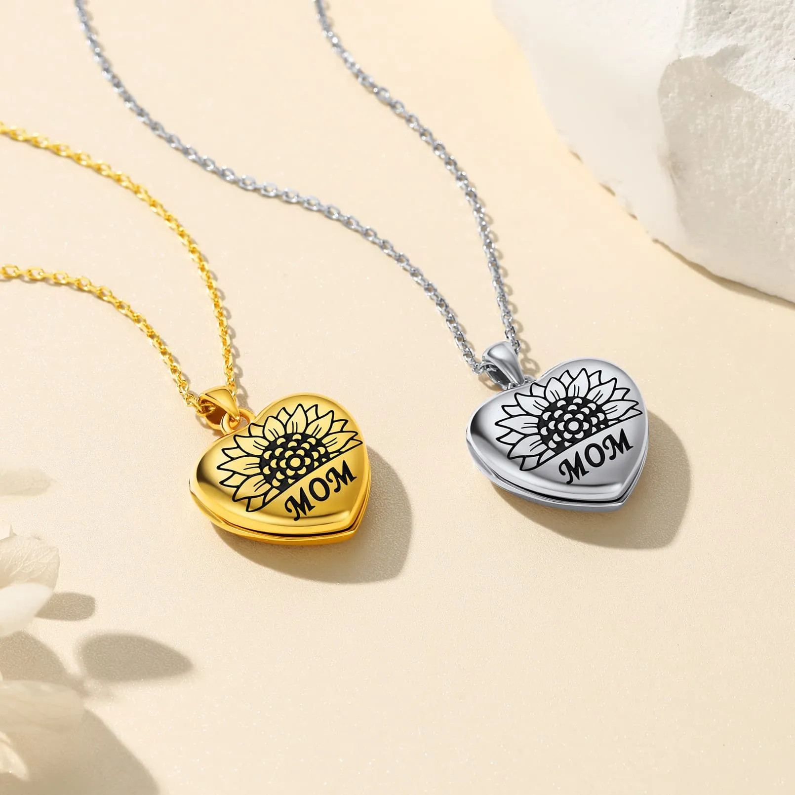 Personalized Heart Photo Necklace Collection