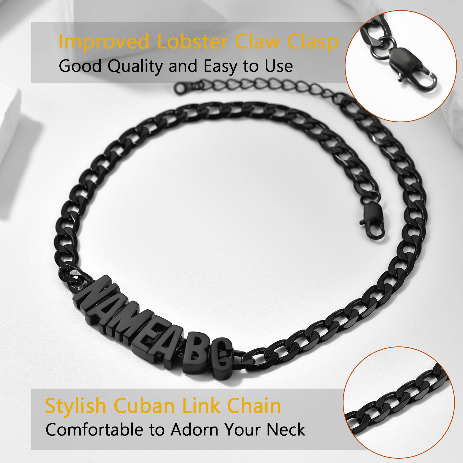  Name Chain Necklace detail