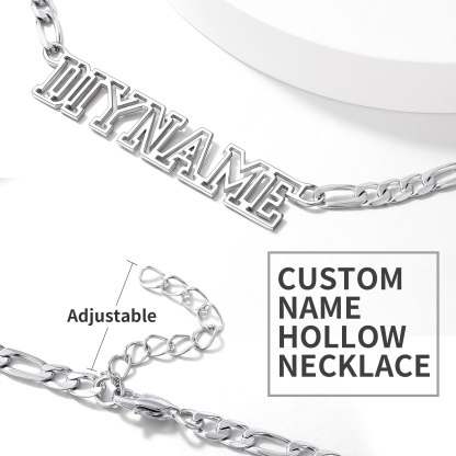 Personalized Name Figaro Chain Necklace For Women