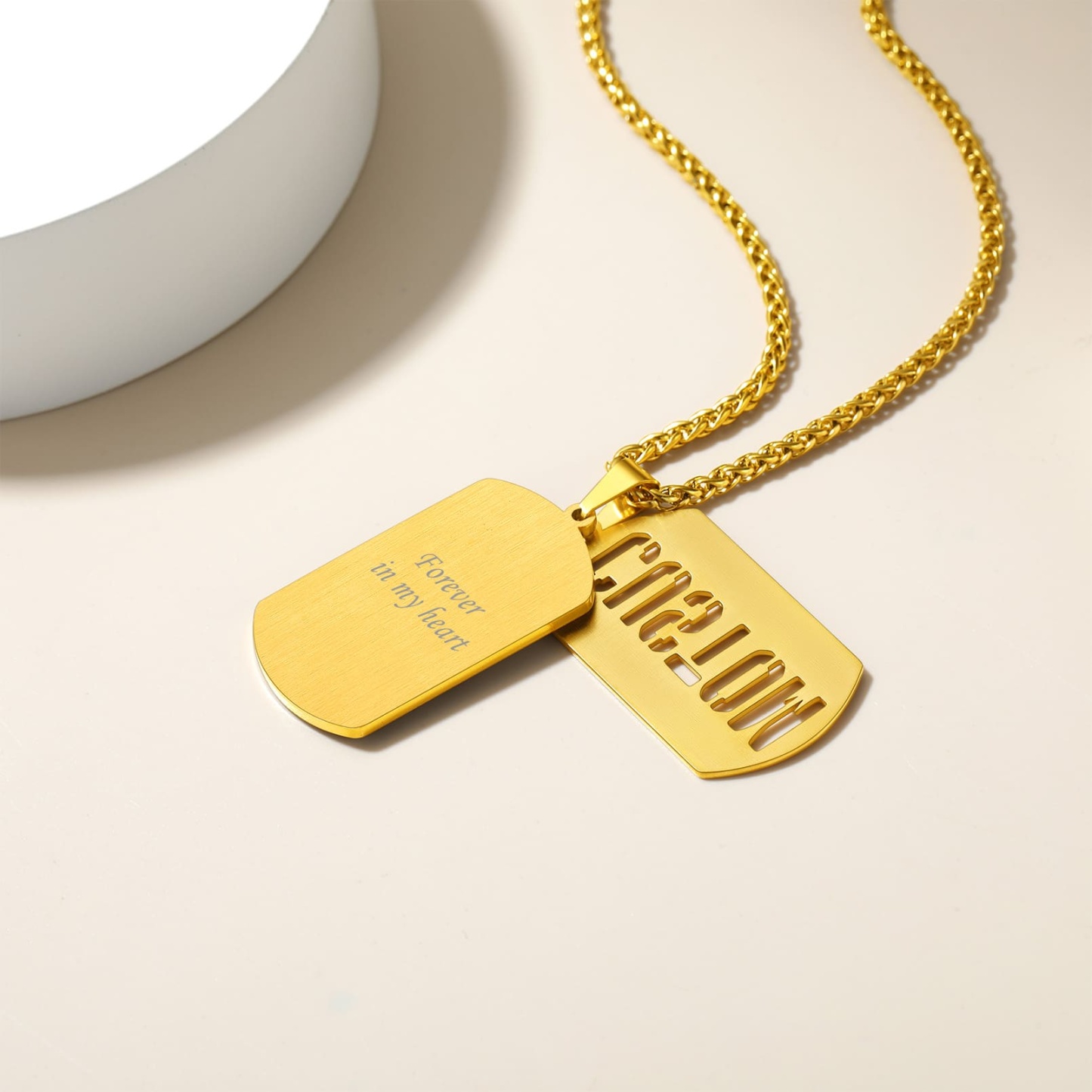 Personalized Photo Dogtags Military Necklace 