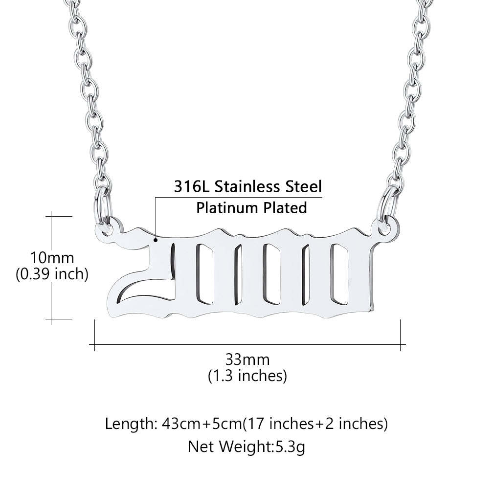 Personalized Number Necklace