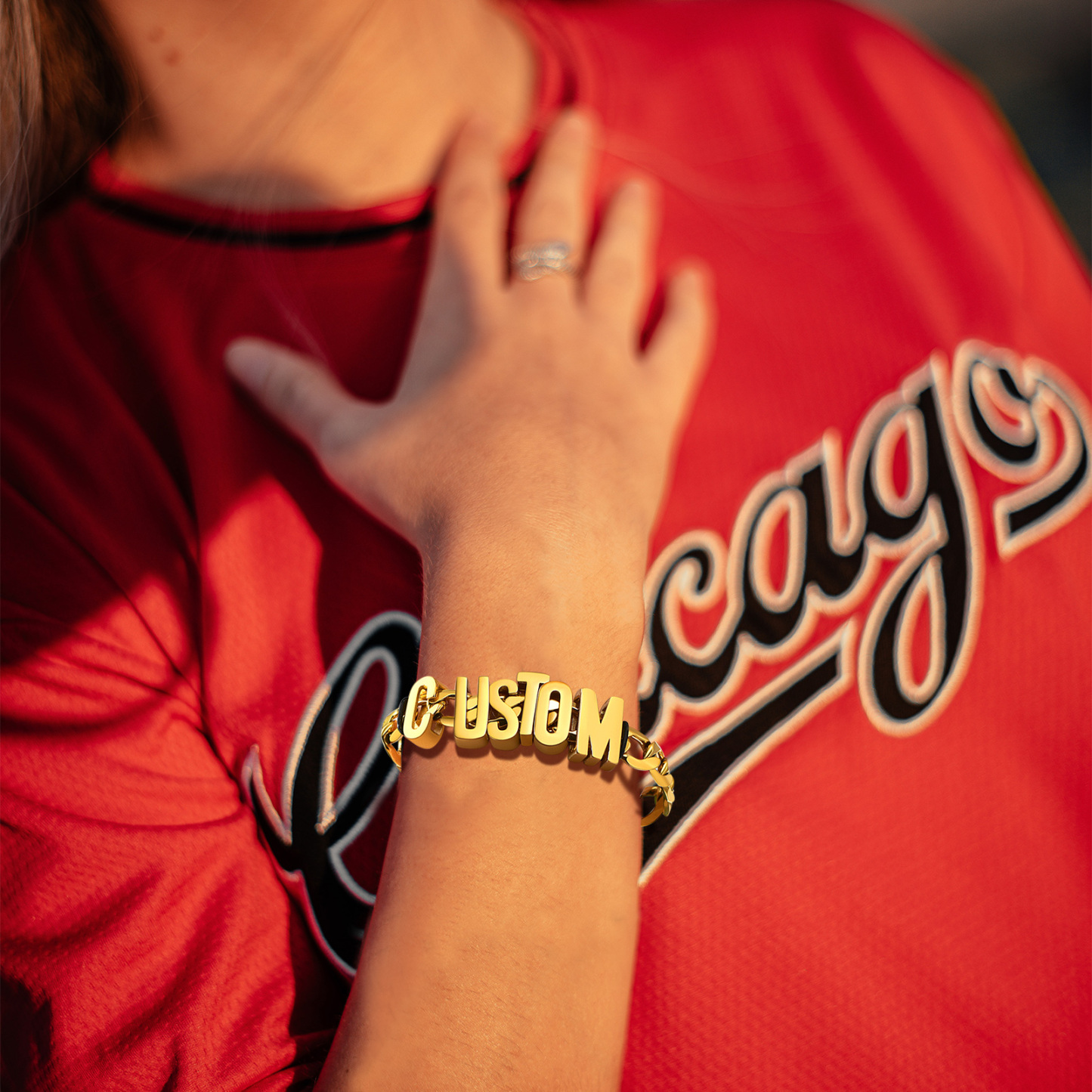 Personalized Stylish Chain Name Bracelet 