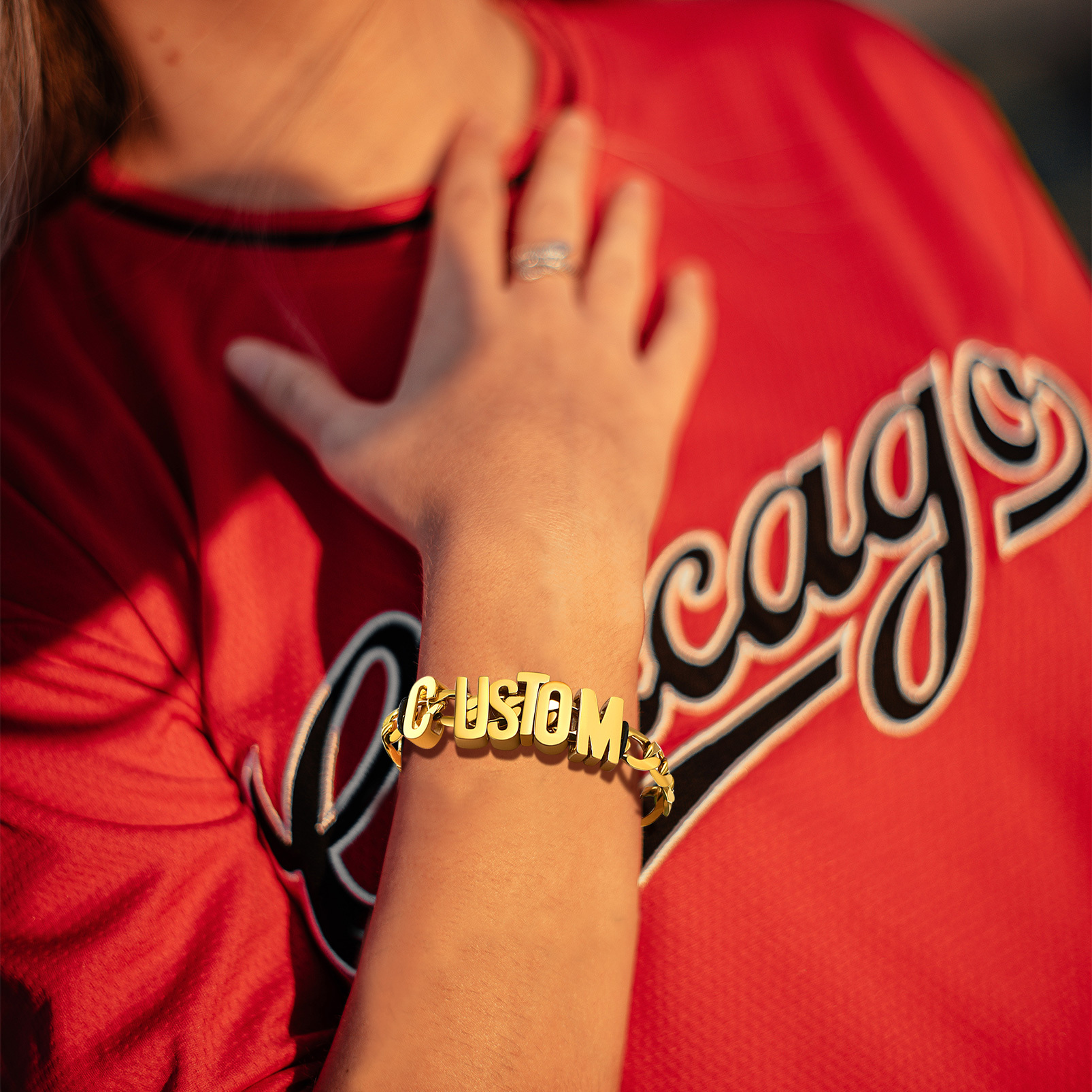 Personalized Stylish Chain Name Bracelet 
