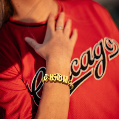 Personalized Stylish Chain Name Bracelet 