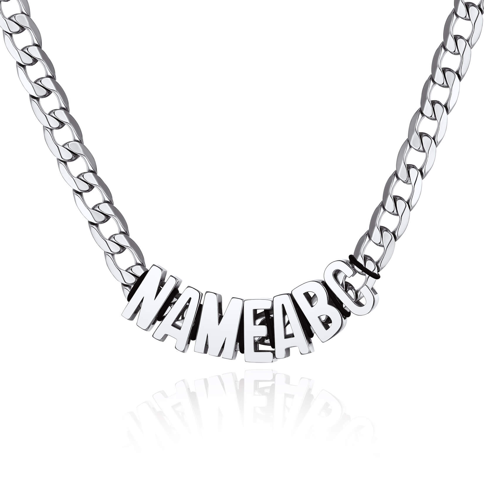 Personanlised Name Chain Necklace for Women Men