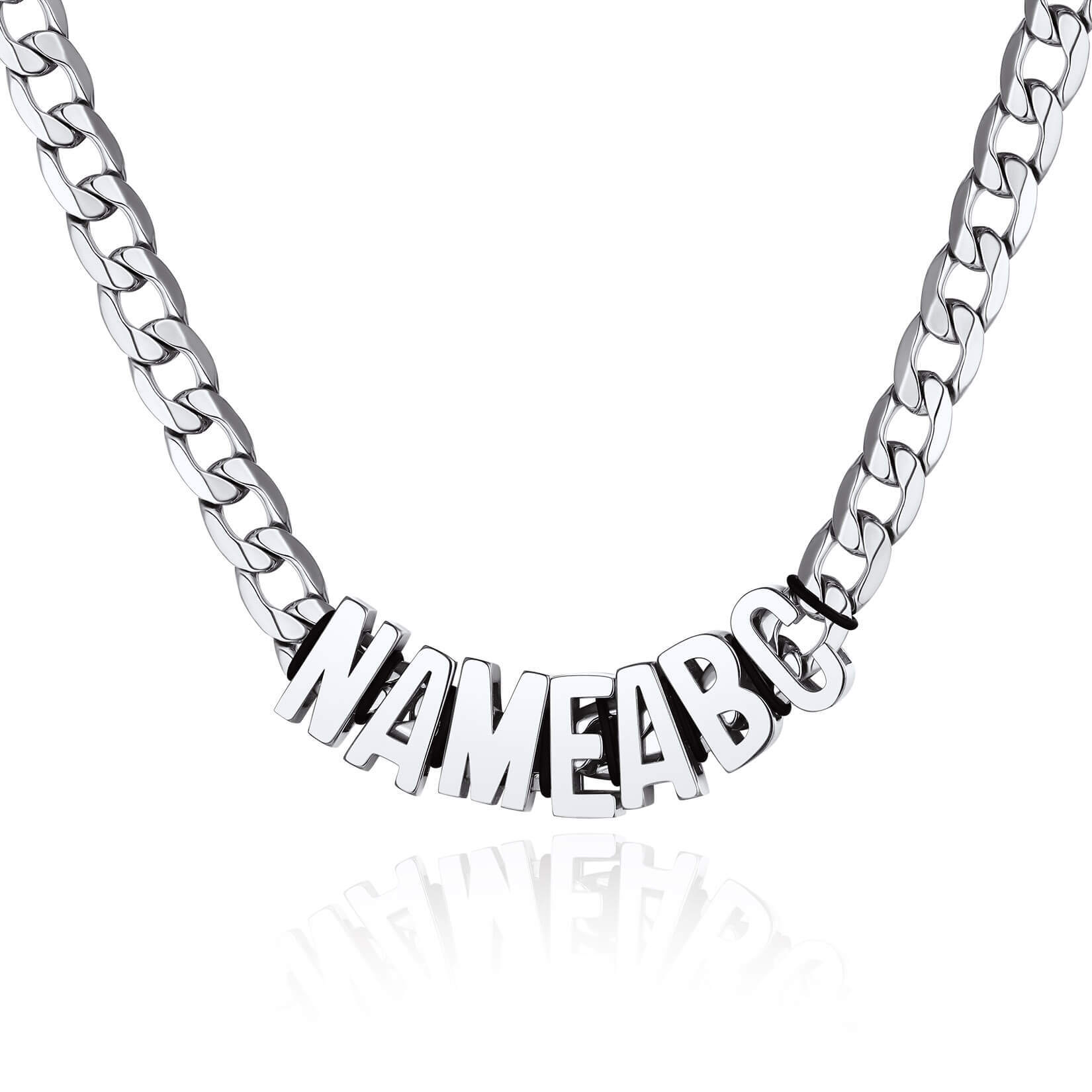 Personanlised Name Chain Necklace for Women Men
