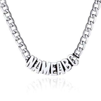 Personanlised Name Chain Necklace for Women Men