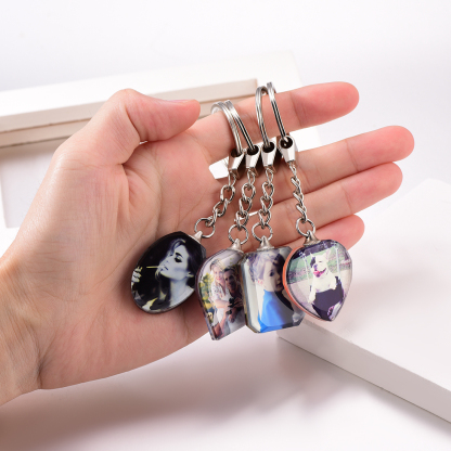 Photo Keychain in Stainless Steel