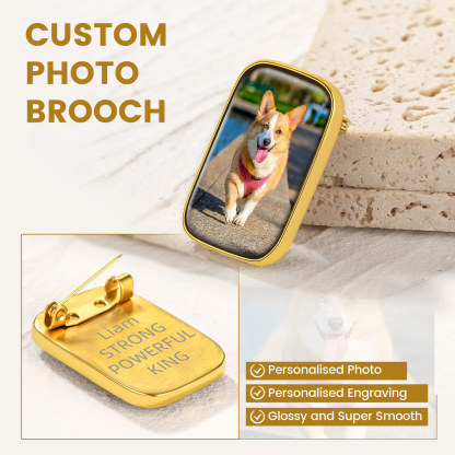 Photo Wedding Bouquet Brooch Pin