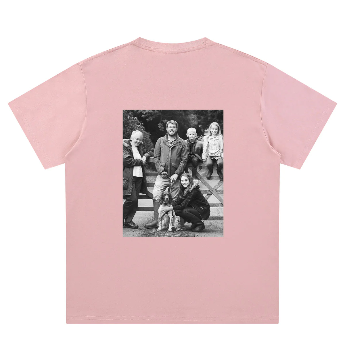 Custom Picture pink back T-Shirt