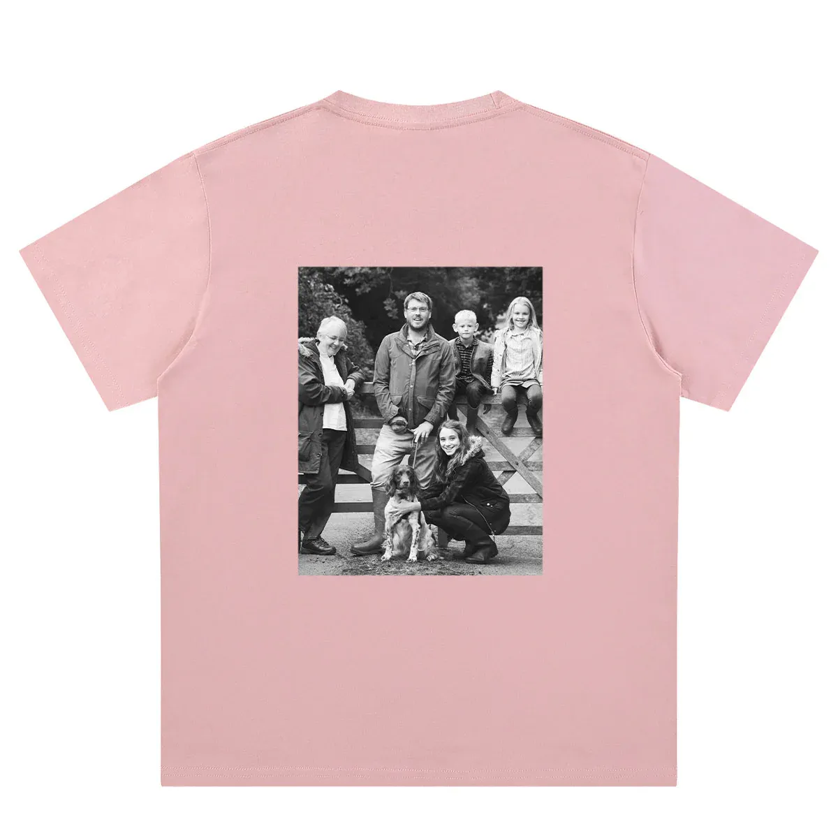 Custom Picture pink back T-Shirt