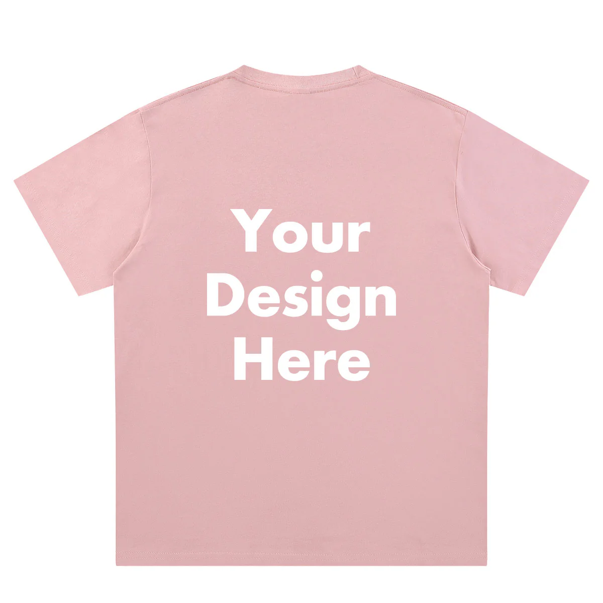 Custom Text pink back T-Shirt