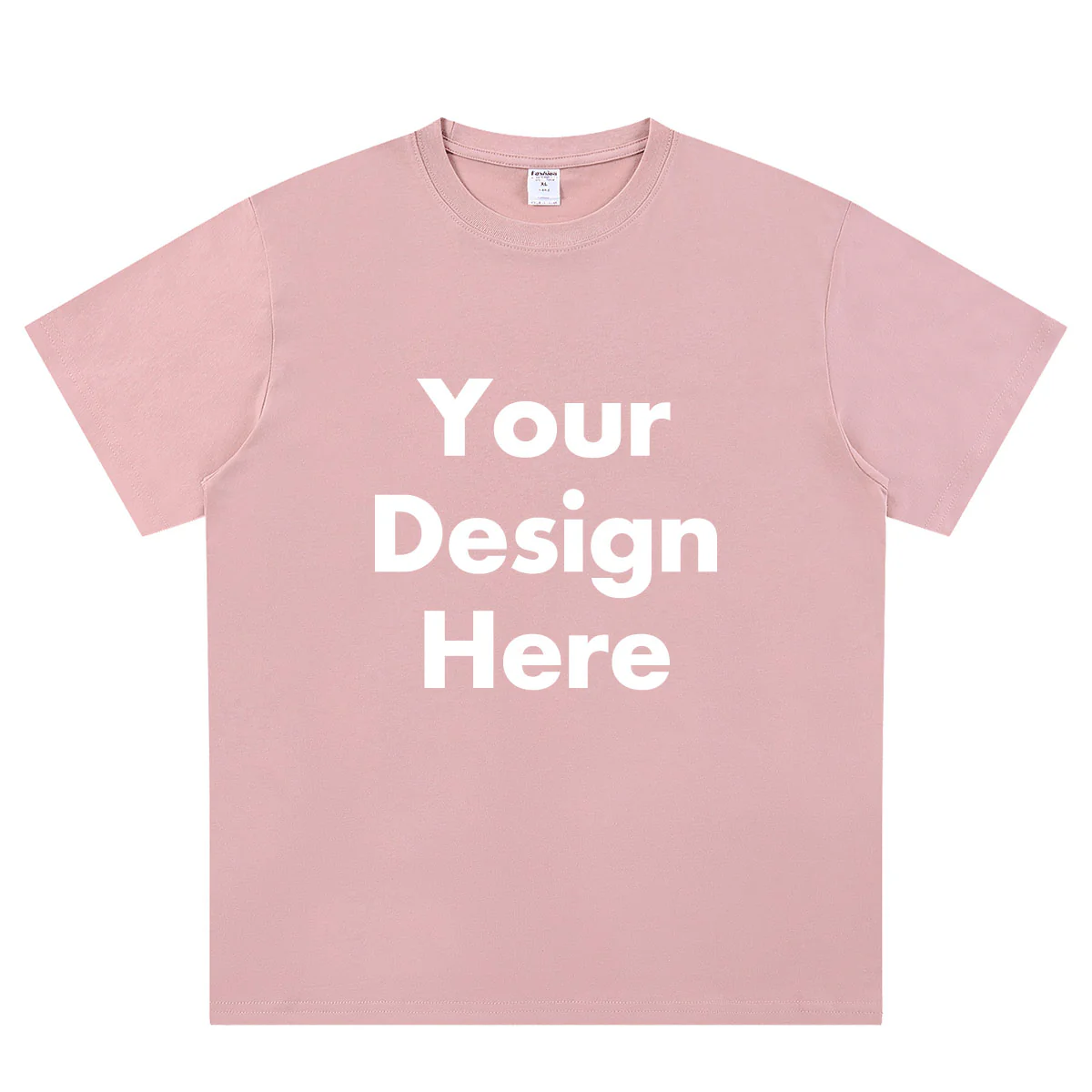 Custom Text pink front T-Shirt