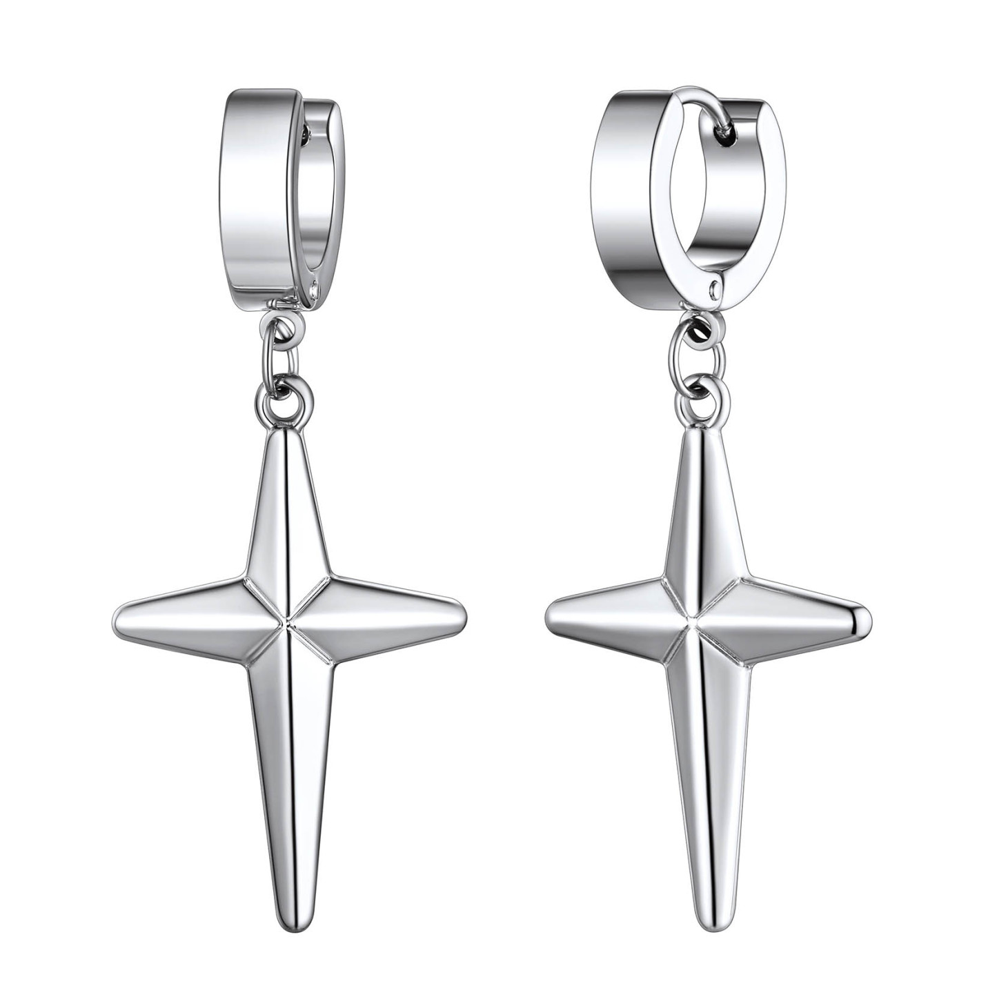 Star Hoop Dangle Drop Earrings for Women