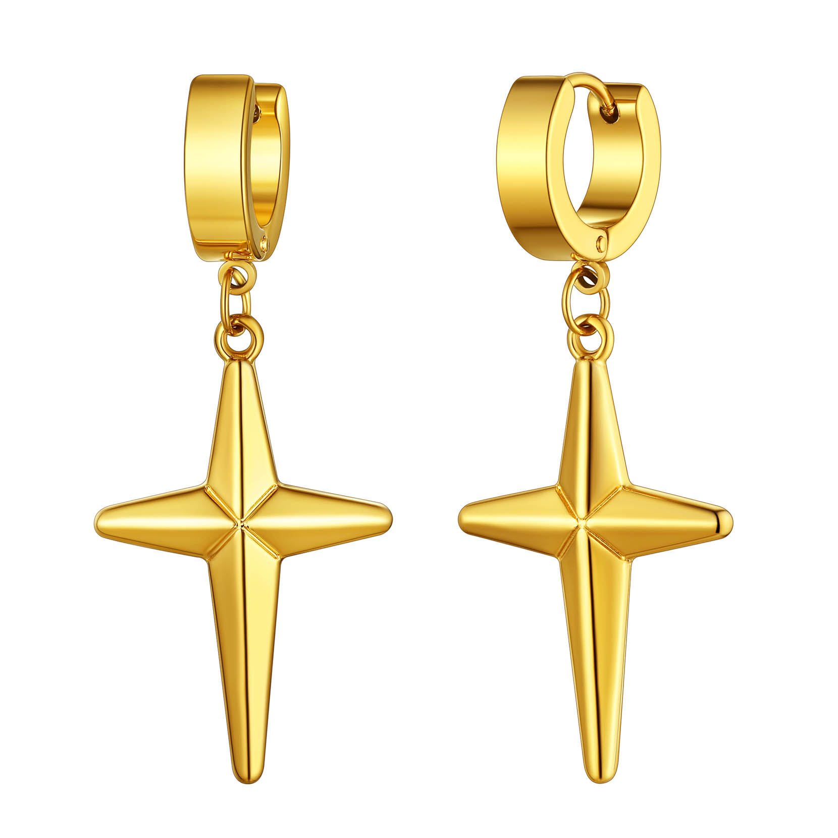 Flash Sale Star Hoop Dangle Drop Earrings for Women