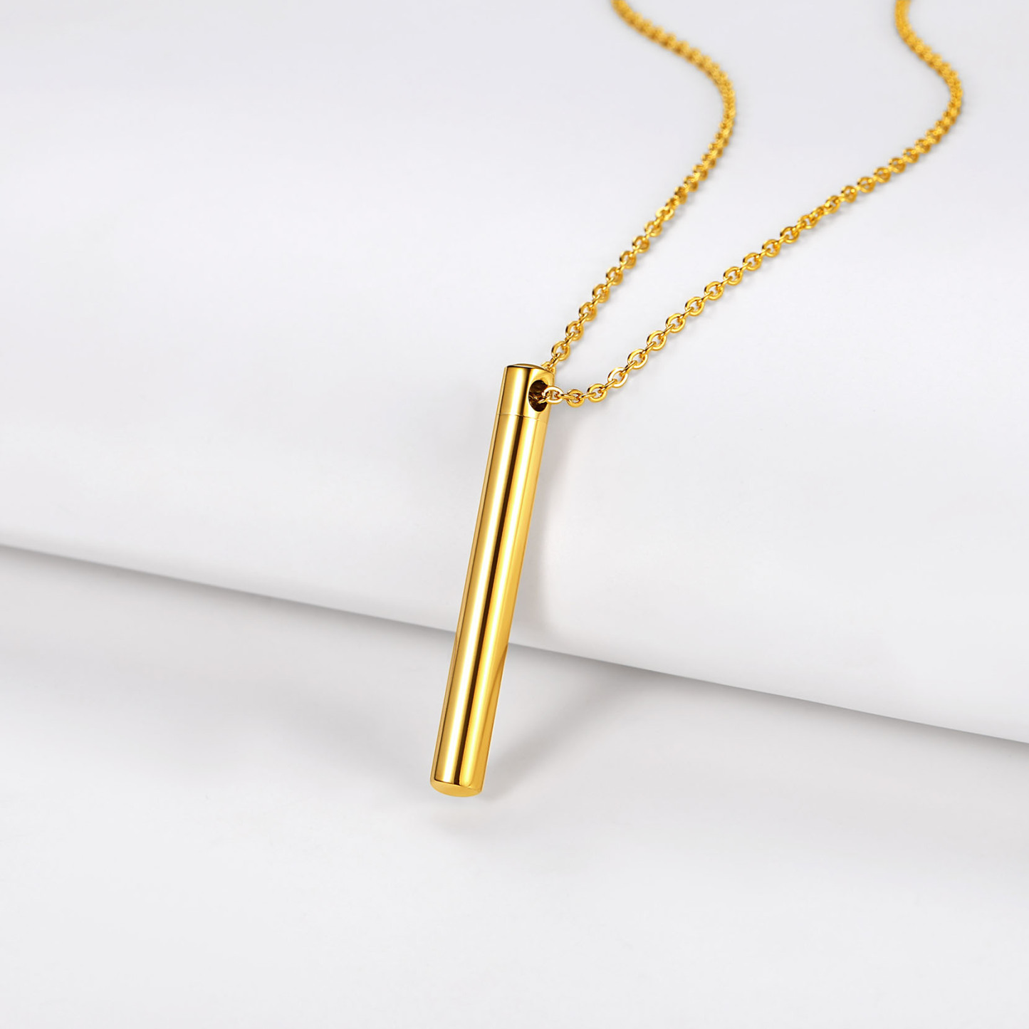 Custom Engraved Cremation Urn Necklace for Ashes gold occasion