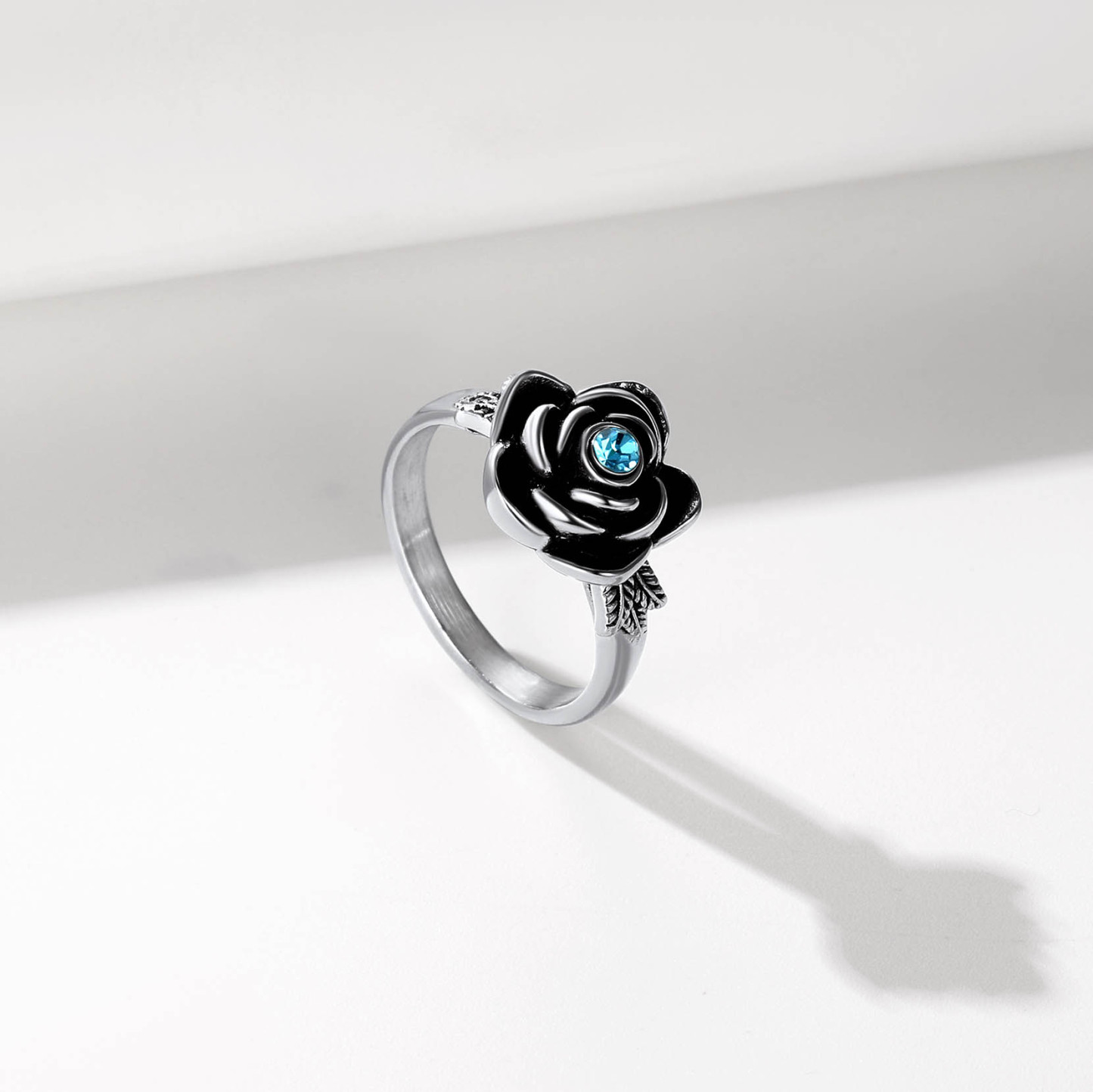 Custom Birthstone Rose Cremation Urn Ring for Ashes occasion